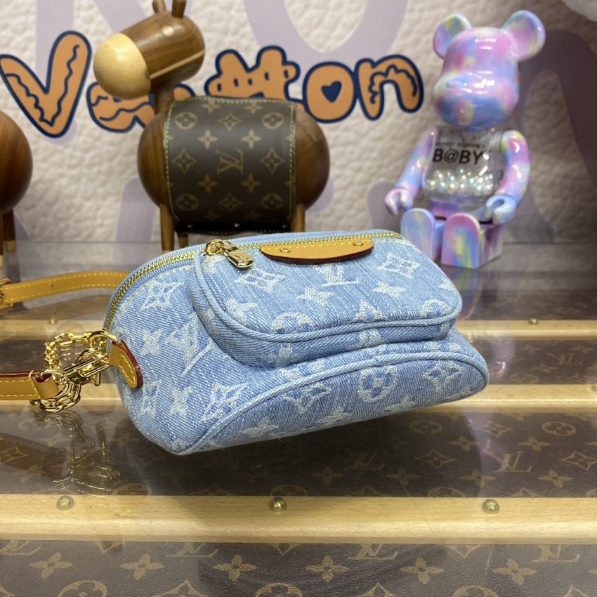 Replica Louis Vuitton Bumbag Mini Denim - top-rated replica designer bag