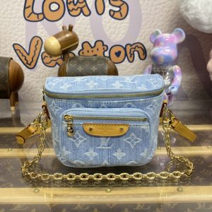 Replica Louis Vuitton Bumbag Mini Denim - realistic designer-inspired fake bag