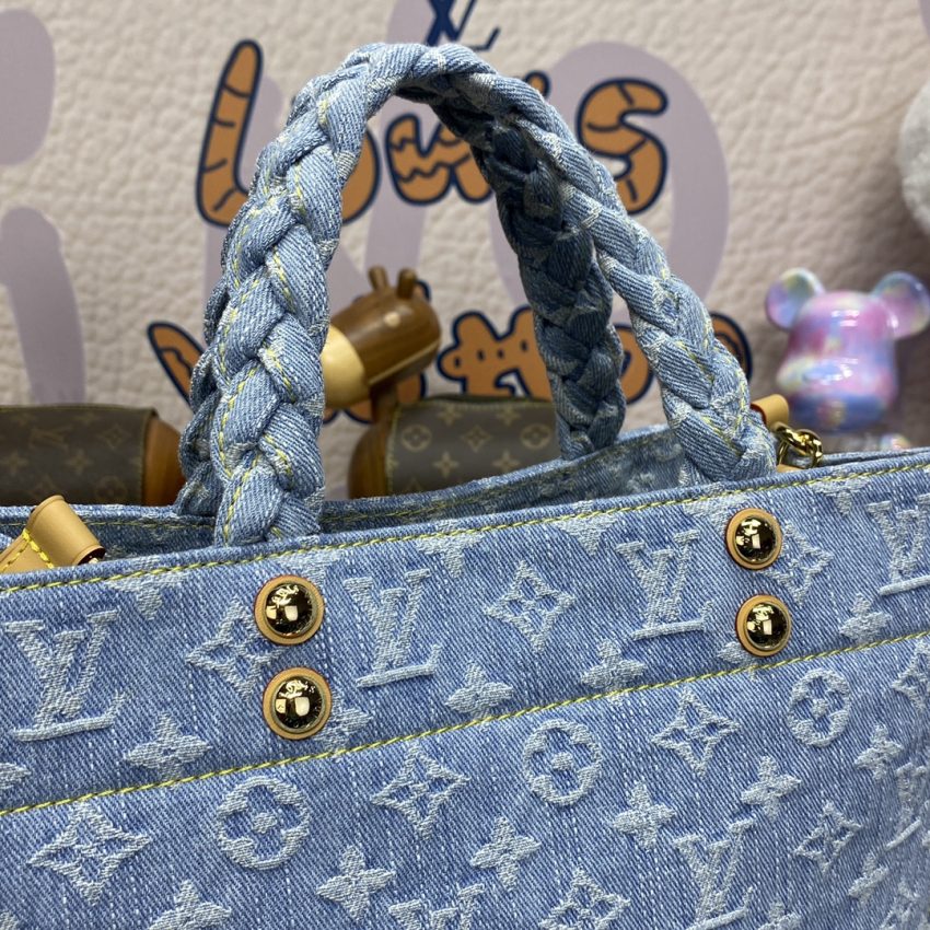 Replica LV OnTheGo Denim Large - premium 1:1 fake handbag model