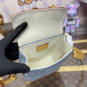Replica Louis Vuitton Nano Steamer Denim - best quality luxury bag dupe