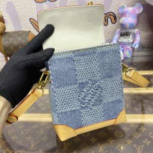Replica Louis Vuitton Nano Steamer Denim - premium 1:1 fake handbag model