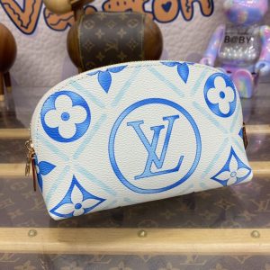 Replica Louis Vuitton Pochette Cosmétique Blue - best quality luxury bag dupe