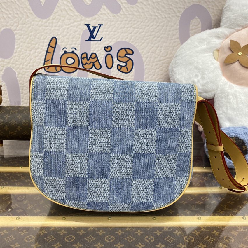 Replica Louis Vuitton Wearable Wallet Denim - near-authentic luxury replica handbag