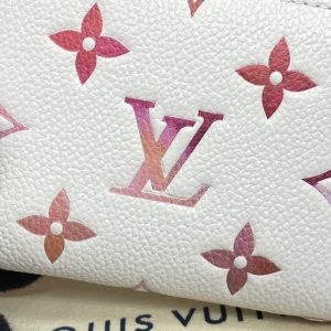 Replica Louis Vuitton Zipper Coin Purse White&Pink - realistic designer-inspired fake bag