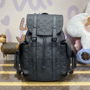 Replica Louis Vuitton Christopher Backpack Full Black - realistic designer-inspired fake bag
