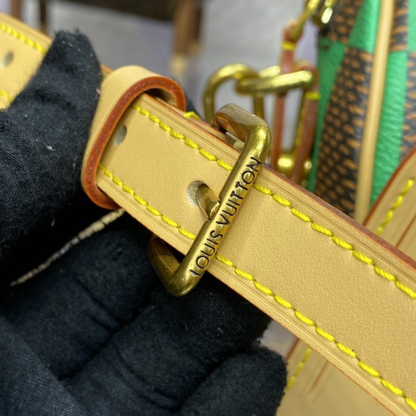 Replica Louis Vuitton Speedy 18 Green Grid - best quality luxury bag dupe