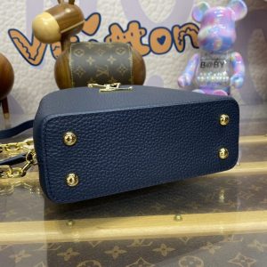 Replica Loius Vuitton Capucines Dark Blue - 1:1 designer replica handbag
