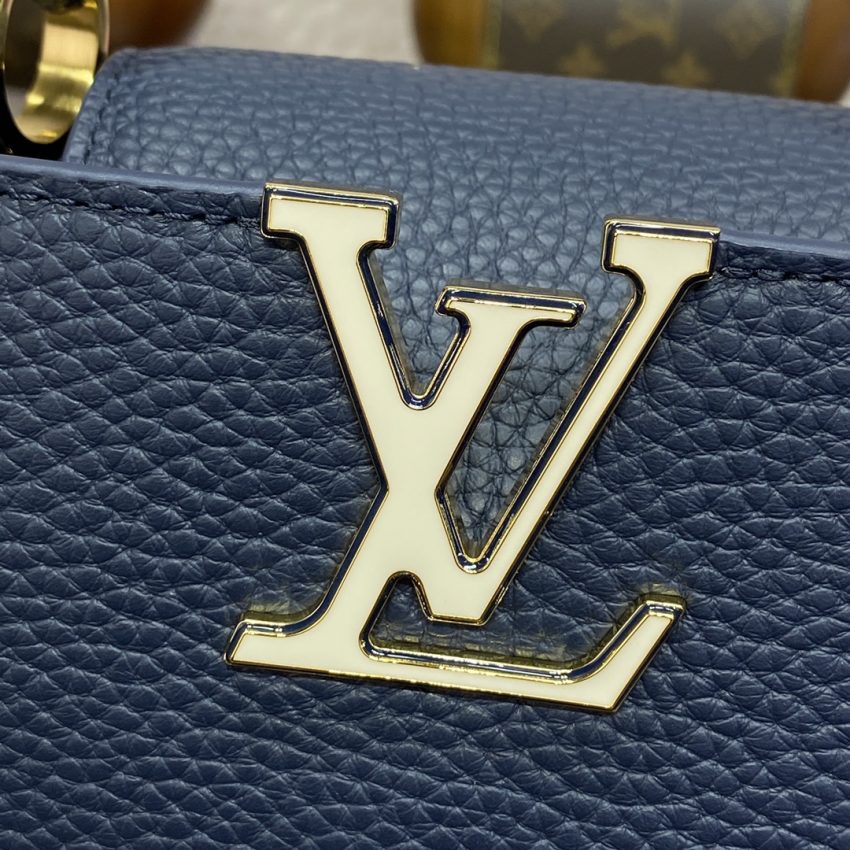 Replica Loius Vuitton Capucines Dark Blue - elite superclone designer purse