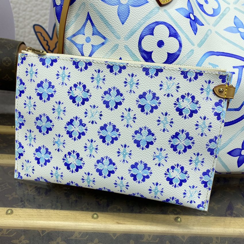 Replica Louis Vuitton Neverfull MM Bue - high-end fake designer purse