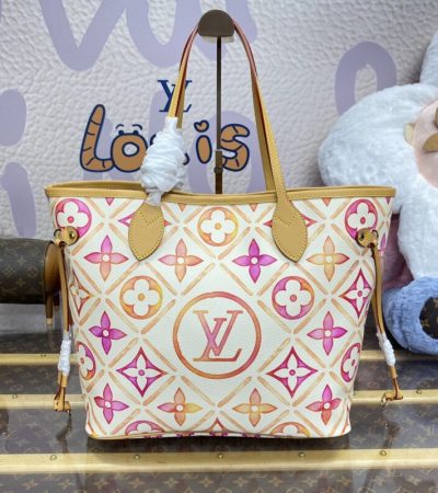 Replica Louis Vuitton Neverfull MM Orange - near-authentic luxury replica handbag