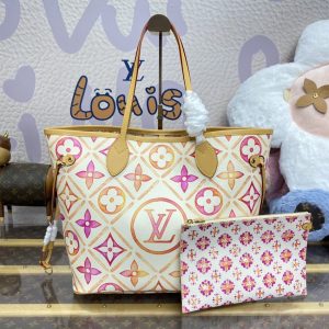 Replica Louis Vuitton Neverfull MM Orange - near-authentic luxury replica handbag