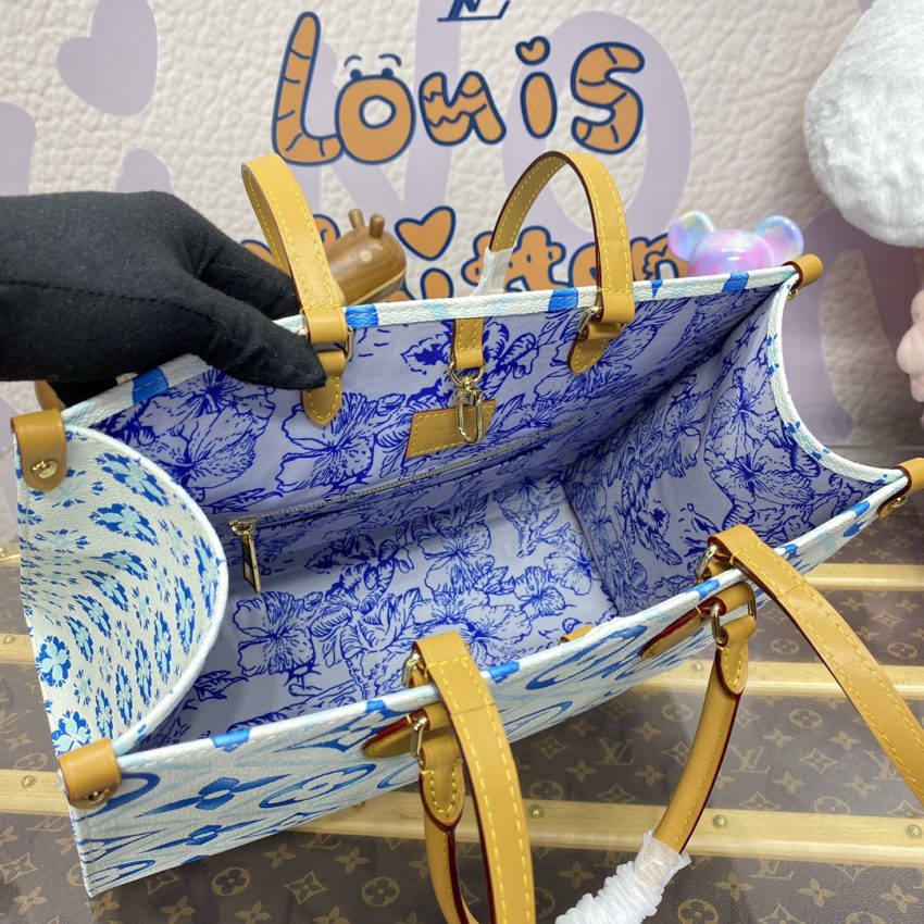 Replica LV OnTheGo Blue - 1:1 designer replica handbag