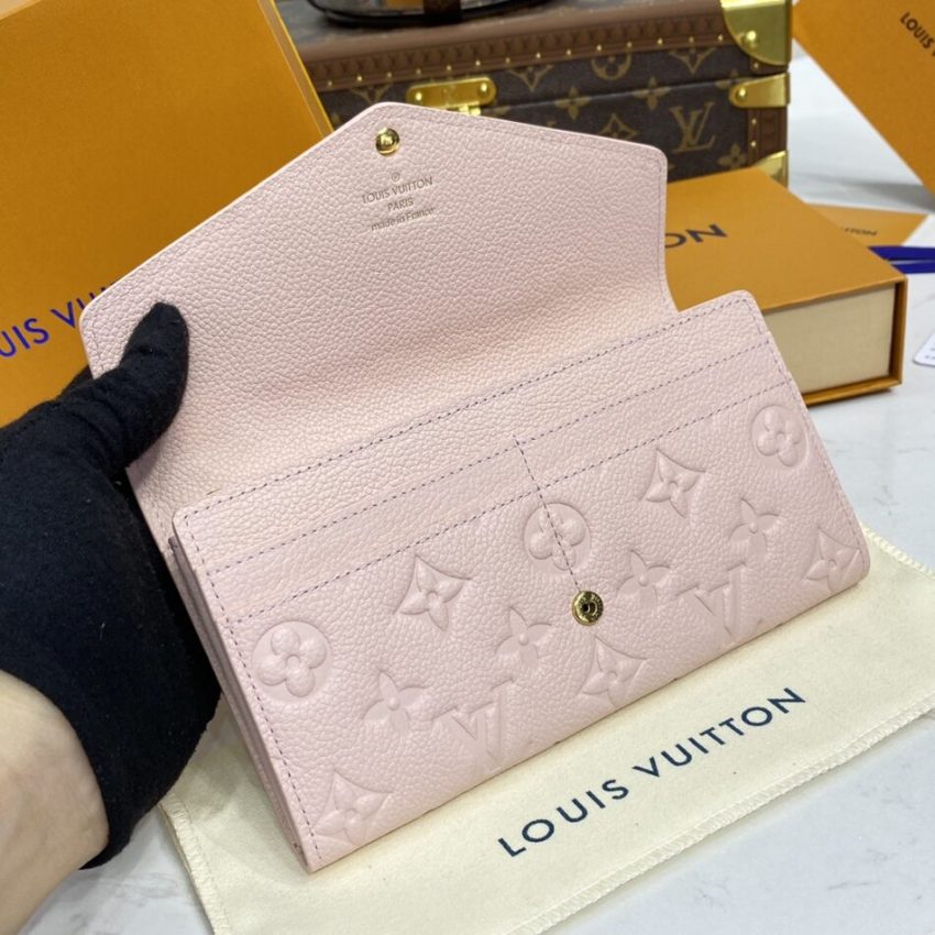 Replica Louis Vuitton Sarah Wallet Pink - near-authentic luxury replica handbag