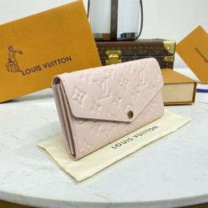 Replica Louis Vuitton Sarah Wallet Pink - elite superclone designer purse