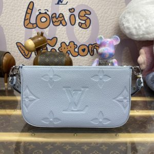Replica Louis Vuitton Multi Pochette Accessoires Light Blue - high-quality designer bag clone