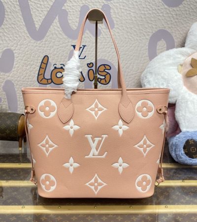 Replica Louis Vuitton Neverfull MM Apricote - best quality luxury bag dupe