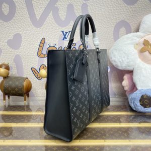 Replica Louis Vuitton Sac Plat Black Large - premium 1:1 fake handbag model