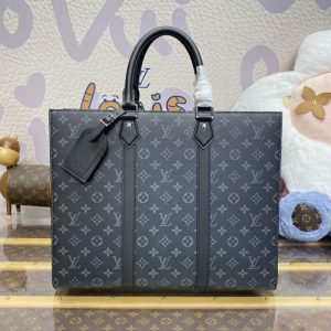 Replica Louis Vuitton Sac Plat Black Large - best-selling designer handbag dupe