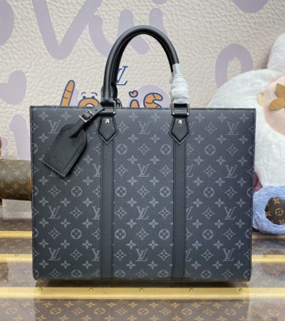 Replica Louis Vuitton Sac Plat Black Large - best-selling designer handbag dupe