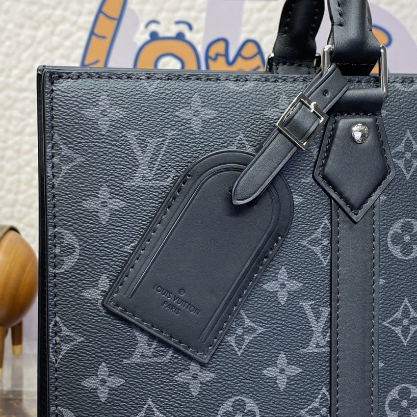 Replica Louis Vuitton Sac Plat Black Large - high-quality designer bag clone
