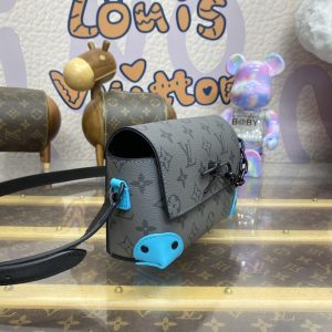 Replica Louis Vuitton Steamer Wearable Wallet Grey - elite superclone designer purse
