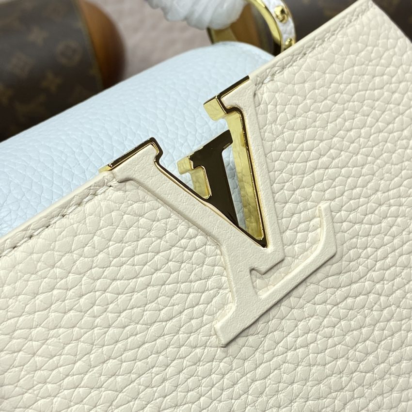 Replica Loius Vuitton Capucines Beige Blue - best-selling designer handbag dupe