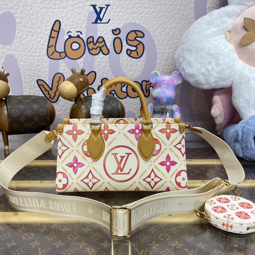 Replica LV OnTheGo East West Orange - high-quality designer bag clone