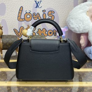 Replica Loius Vuitton Capucines Full Black - authentic-look luxury purse replica