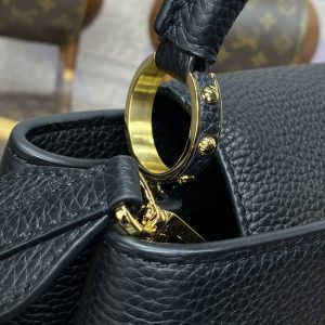 Replica Loius Vuitton Capucines Full Black - high-end fake designer purse