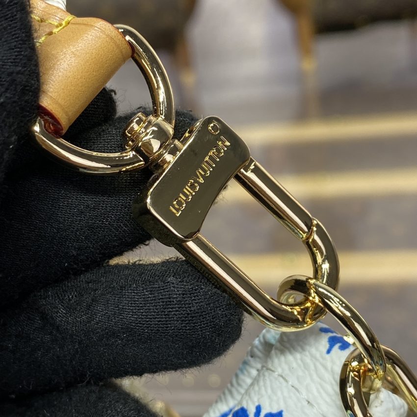 Replica Louis Vuitton Multi Pochette Accessoires White Blue - high-quality designer bag clone