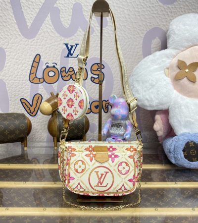 Replica Louis Vuitton Multi Pochette Accessoires Orange - high-quality designer bag clone