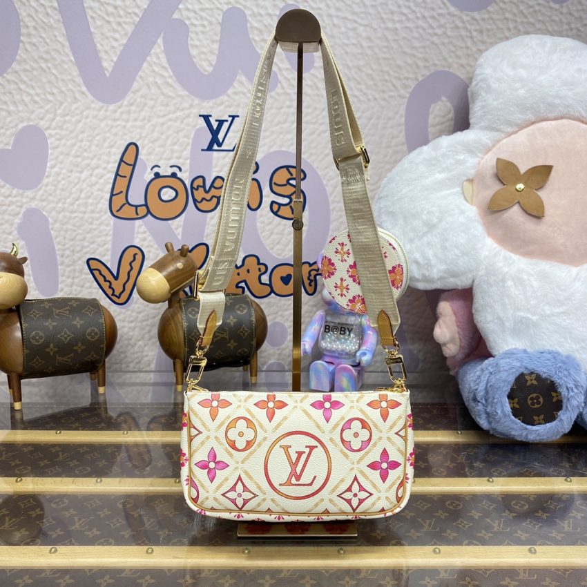 Replica Louis Vuitton Multi Pochette Accessoires Orange - premium 1:1 fake handbag model