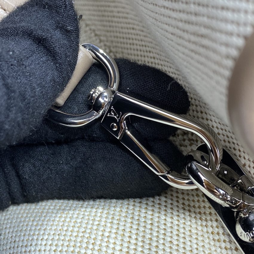 Replica Loius Vuitton Capucines Beige Silk - top-rated replica designer bag