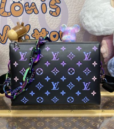 Replica Louis Vuitton Coussin Black Purple - near-authentic luxury replica handbag