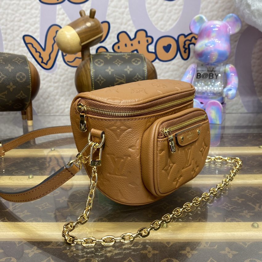 Replica Louis Vuitton Bumbag Mini Full Brown - top-tier luxury replica shoulder bag