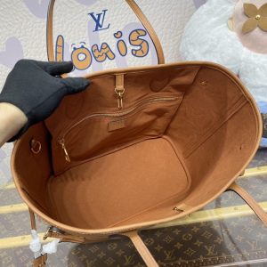 Replica Louis Vuitton Neverfull MM Full Brown - top-tier luxury replica shoulder bag