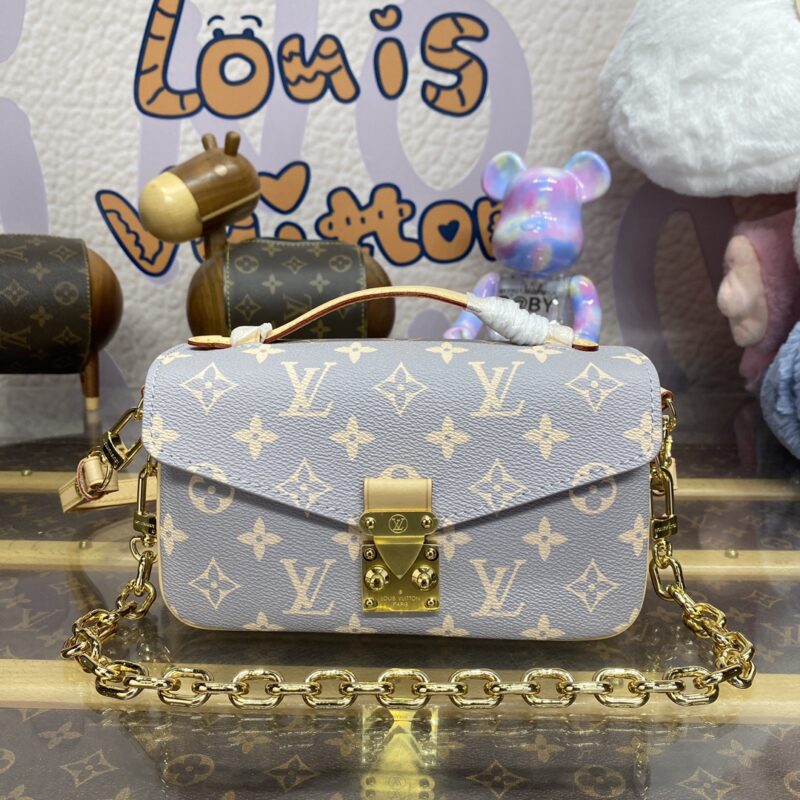 Replica Louis Vuitton Pochette Metis East West Grey - 1:1 designer replica handbag