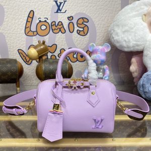 Replica Louis Vuitton Speedy 18 Purple - high-quality designer bag clone