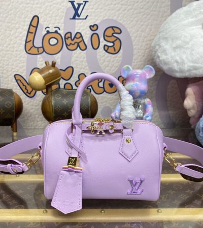 Replica Louis Vuitton Speedy 18 Purple - high-quality designer bag clone