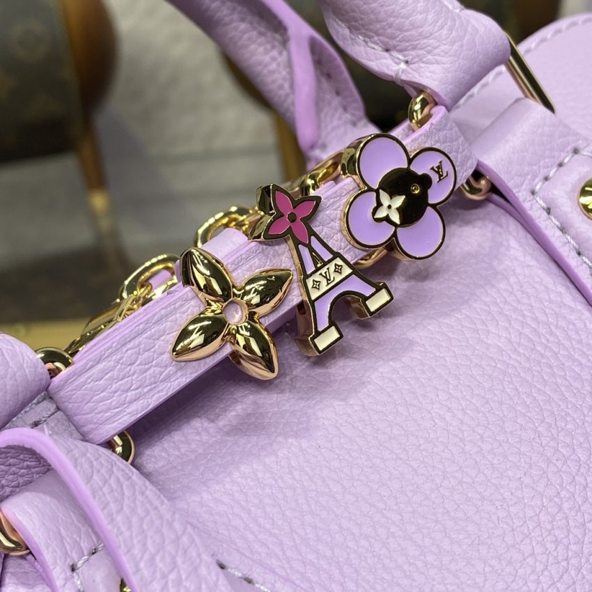 Replica Louis Vuitton Speedy 18 Purple - high-quality designer bag clone