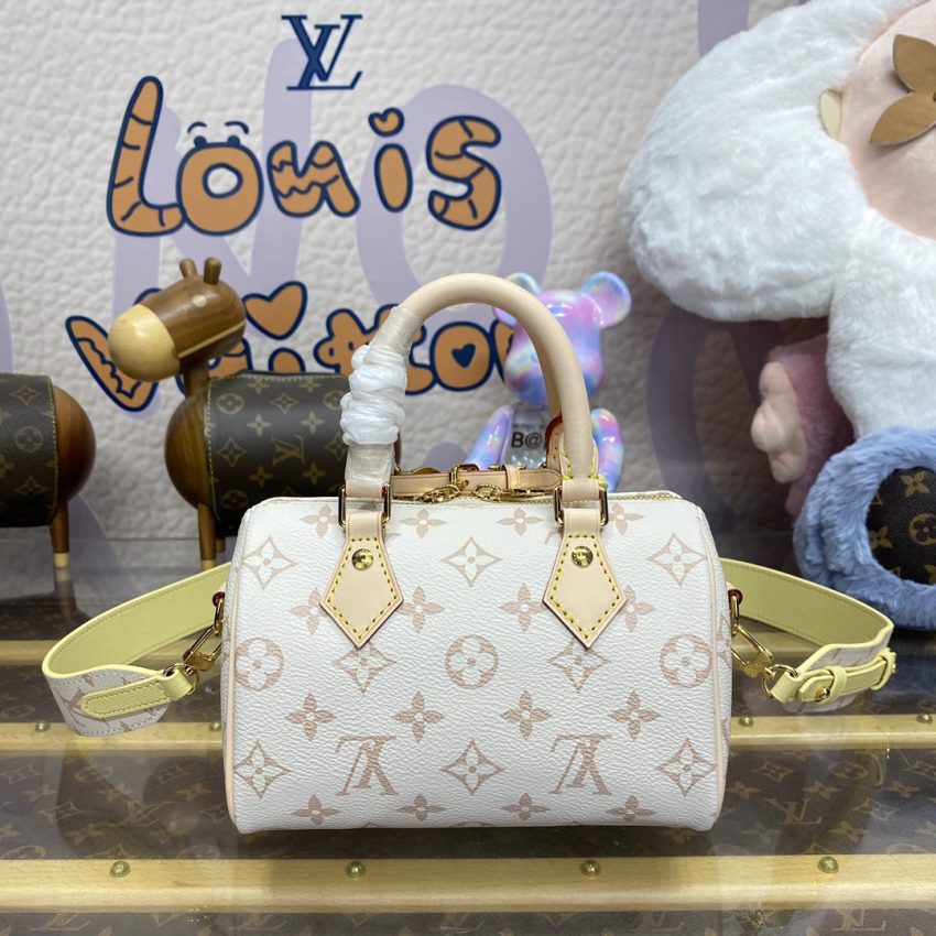 Replica Louis Vuitton Speedy 18 Beige - top-rated replica designer bag