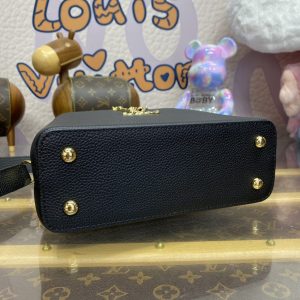 Replica Loius Vuitton Capucines East West Black - premium 1:1 fake handbag model