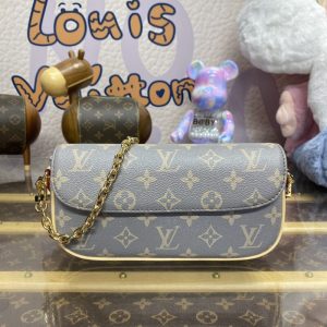 Replica Louis Vuitton Wallet on Chain Ivy Grey - ultra-realistic fake designer tote