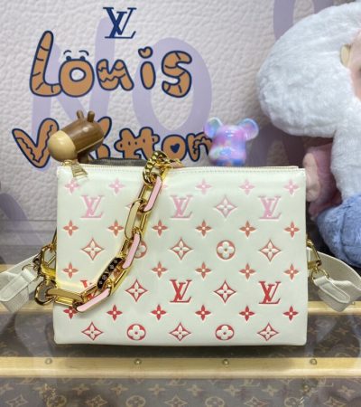 Replica Louis Vuitton Coussin White Orange - best-selling designer handbag dupe