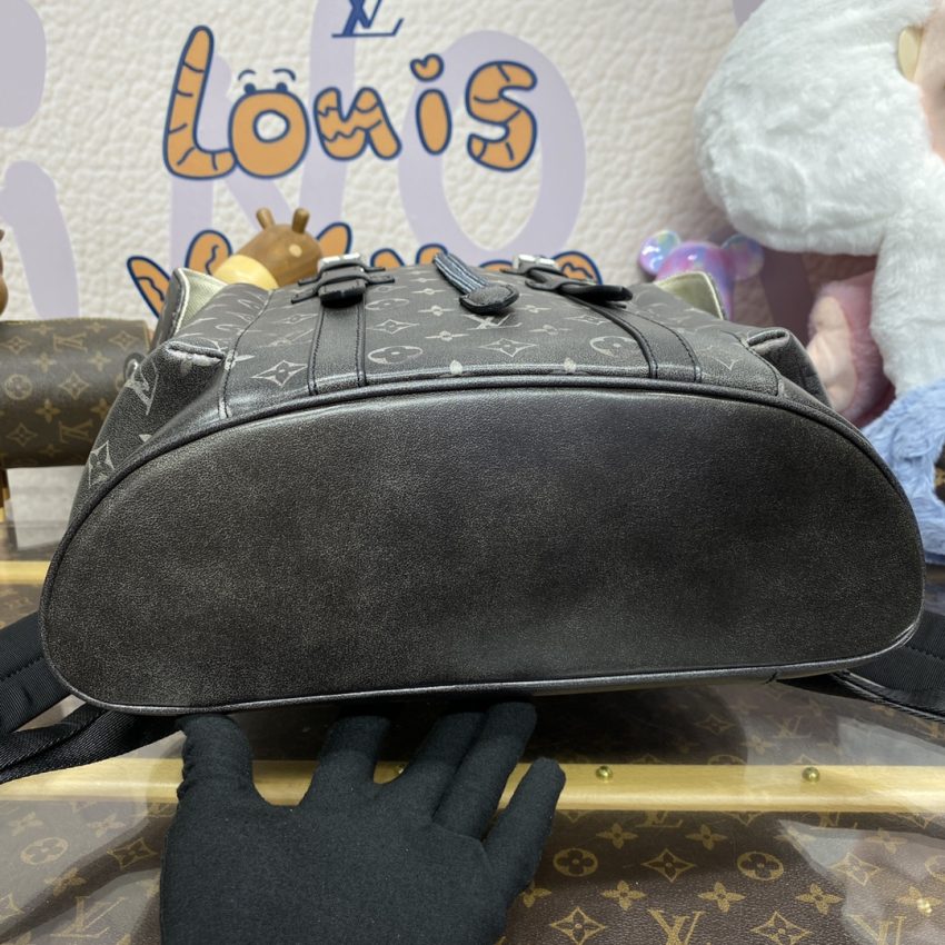 Replica Louis Vuitton Christopher Backpack Grey - premium 1:1 fake handbag model