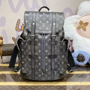Replica Louis Vuitton Christopher Backpack Grey - elite superclone designer purse
