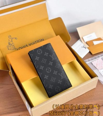 Replica Louis Vuitton Brazza Wallet Black - authentic-look luxury purse replica