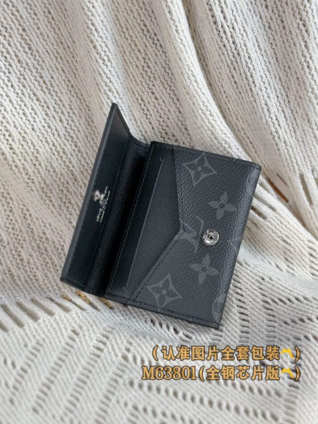 Replica Louis Vuitton Envelope Card Holder Black - 1:1 designer replica handbag