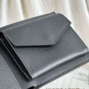 Replica Louis Vuitton Marco Wallet Black - 1:1 designer replica handbag
