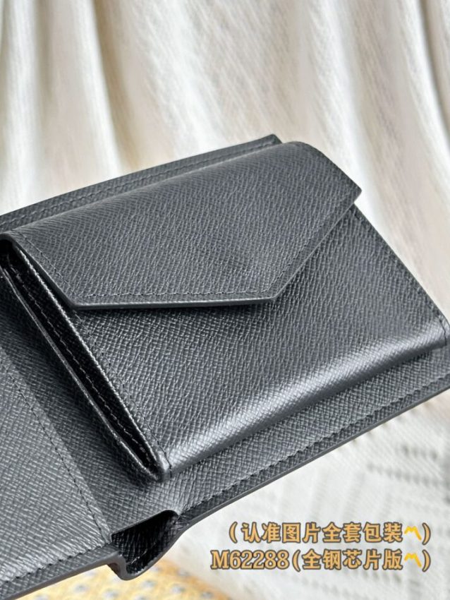 Replica Louis Vuitton Marco Wallet Black - 1:1 designer replica handbag